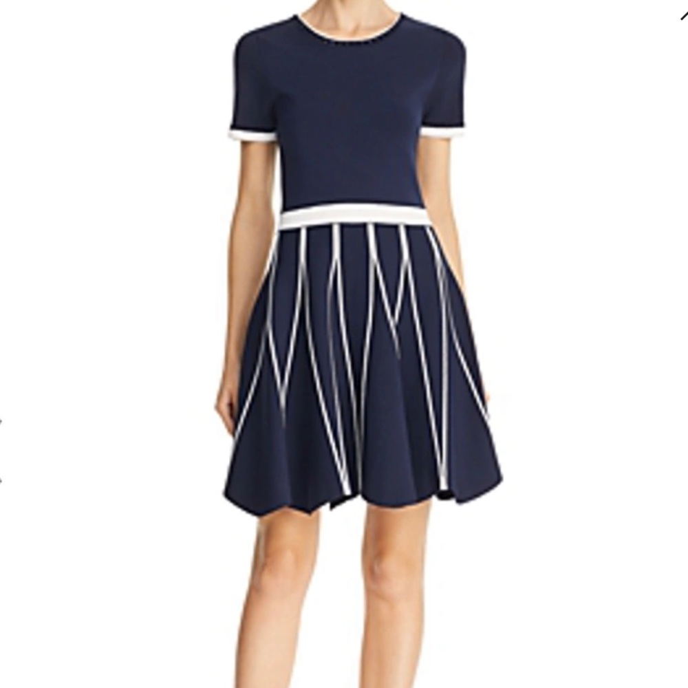 Shoshanna Tinsley Crewneck XS Navy dress NWT